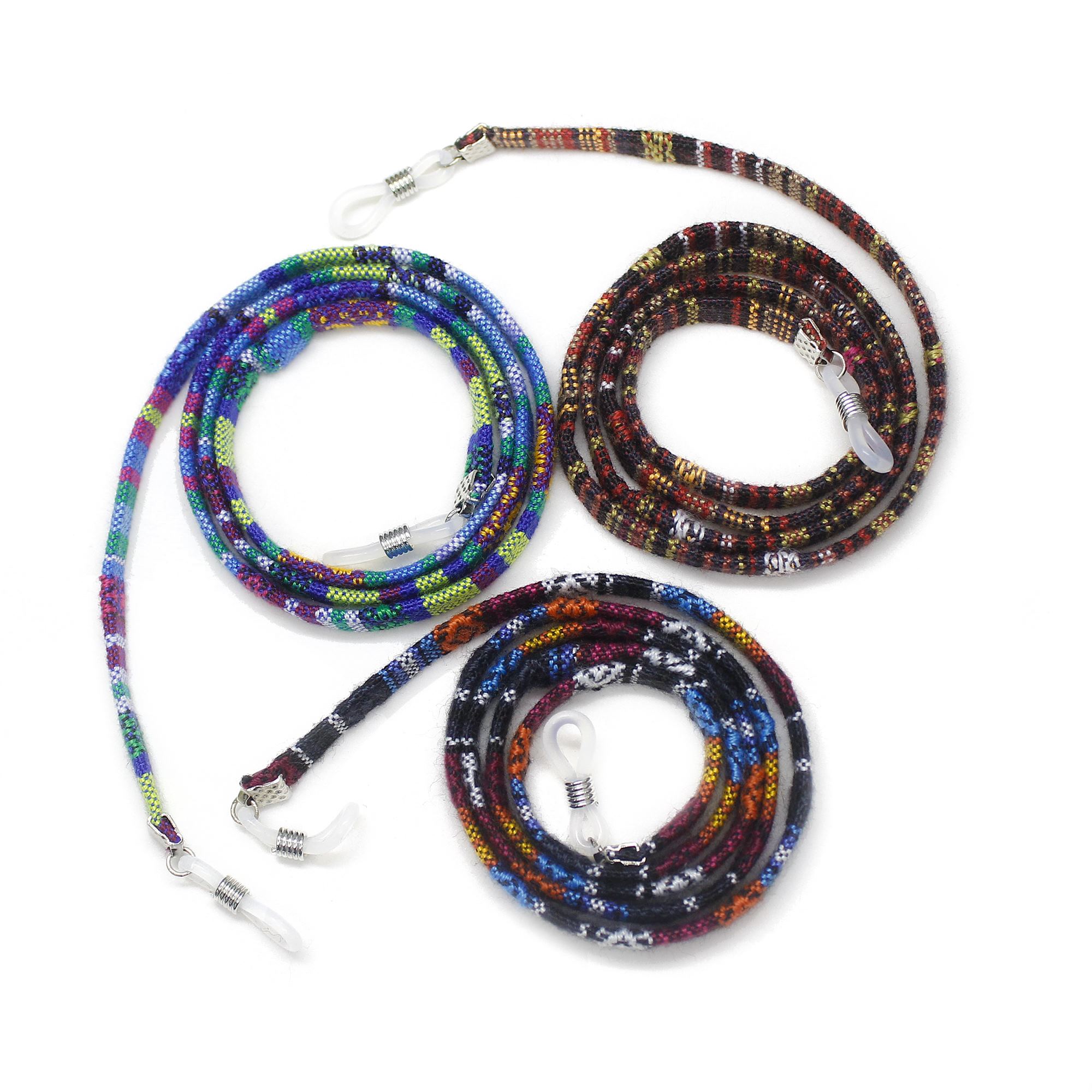 0100501-Cordão Etnico Chato Multicor FLAG 9 - Contém 3 Peças  - ENTREGA IMEDIATA   PRODUTO EM PROMOÇÃO
