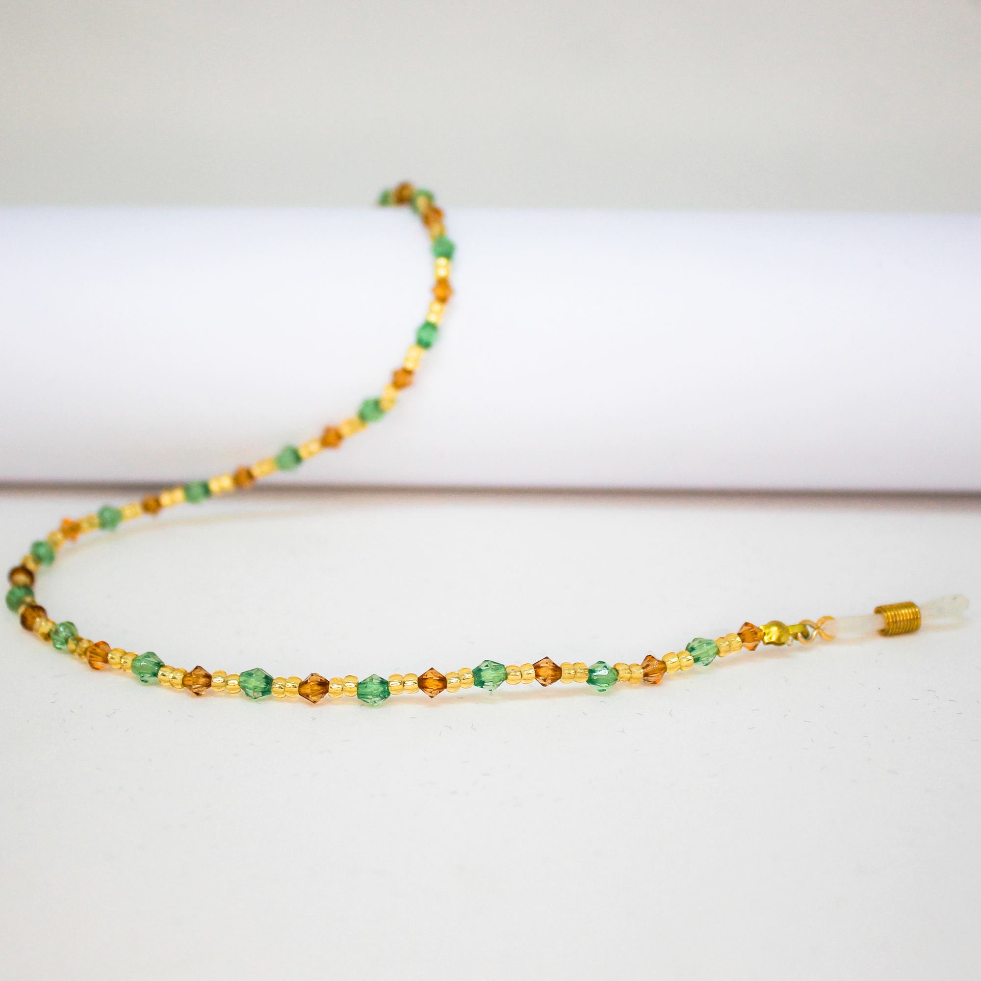 0100808-Cordão Miçanga Pequena Ouro +BalaoMar+BalaoVerde FLAG 9 - Contém 3 Peças  - ENTREGA IMEDIATA   PRODUTO EM PROMOÇÃO