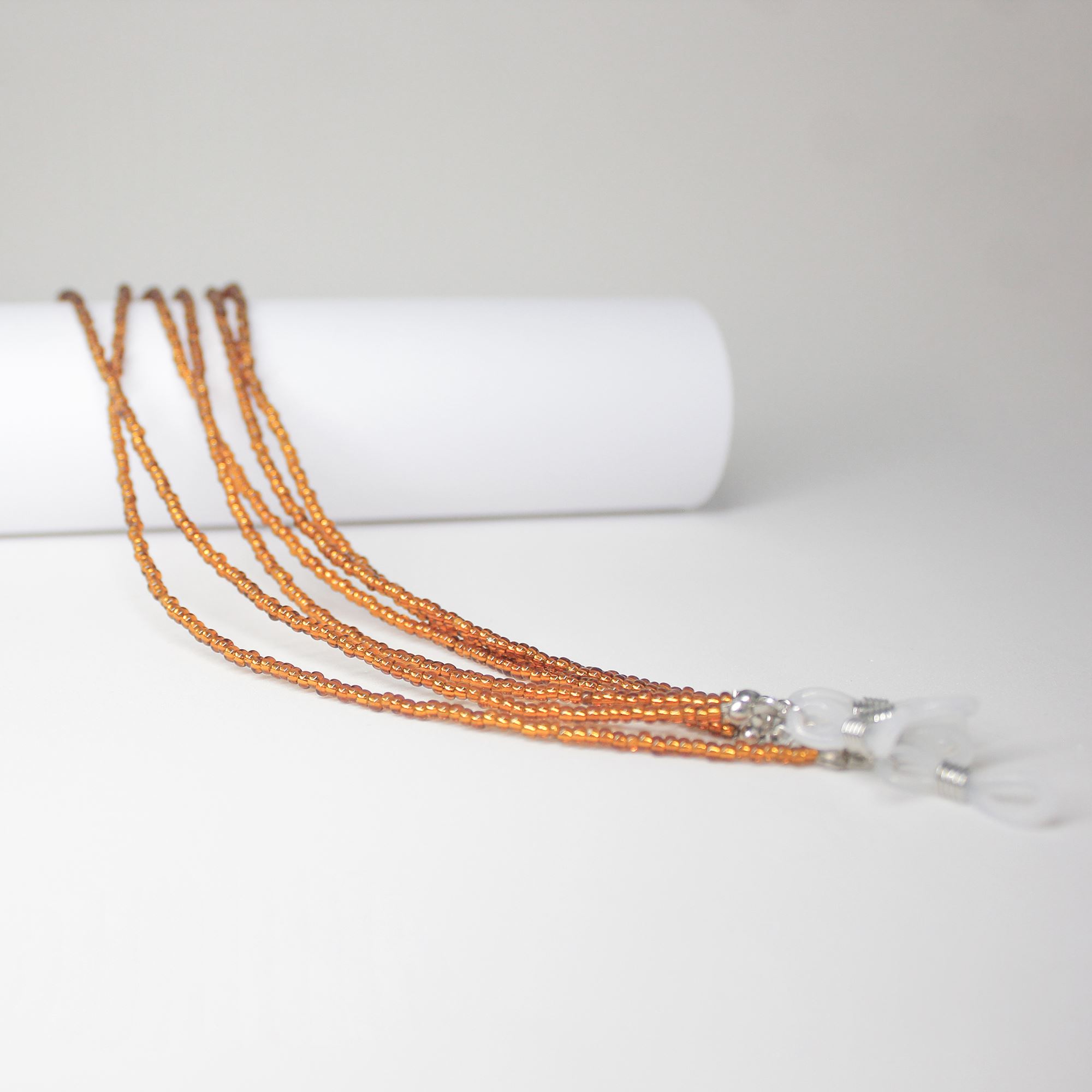 0100825-Cordão Miçanga Peq Laranja FLAG 9 - Contém 3 Peças  - ENTREGA IMEDIATA   PRODUTO EM PROMOÇÃO