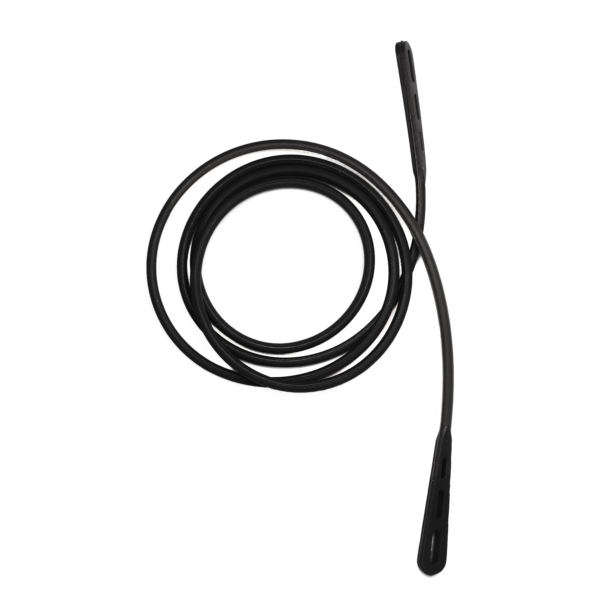 0101103-Cordão Silicone 3Furos Preto Bastão - Contém 3 Peças  - ENTREGA IMEDIATA