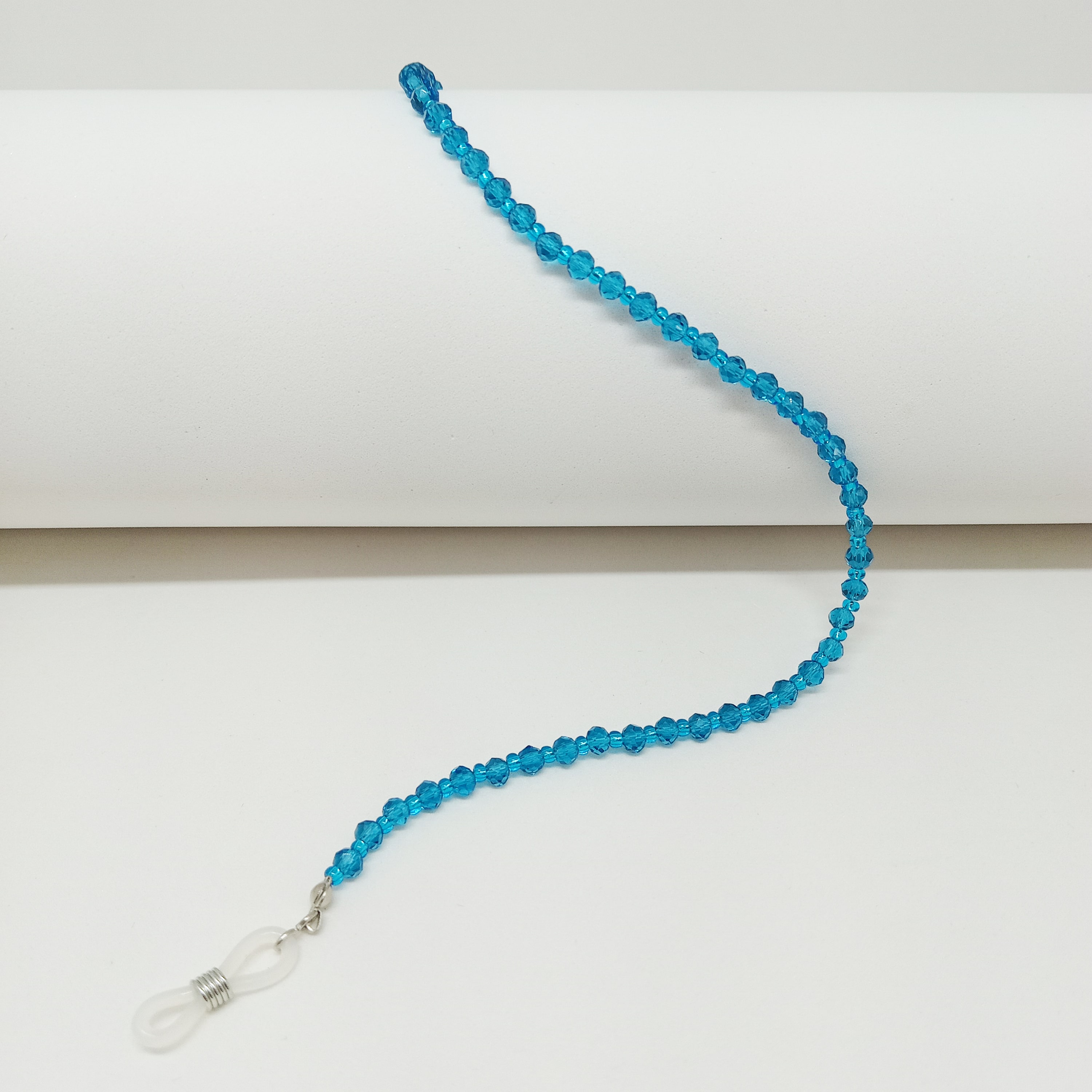 0101202-Cordão Cristal Azul Petroleo FLAG 9 - Contém 3 Peças  - ENTREGA IMEDIATA   PRODUTO EM PROMOÇÃO