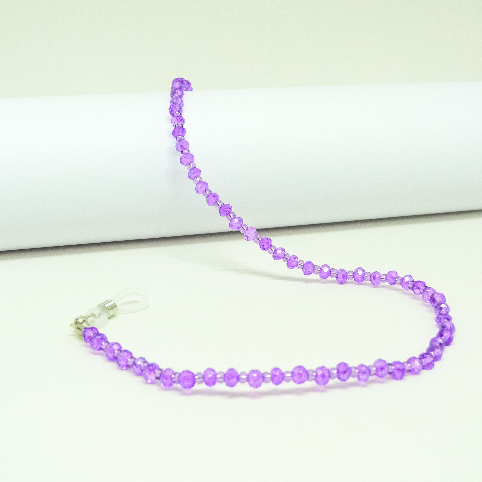 0101211-Cordão Cristal Roxo FLAG 9 - Contém 3 Peças  - ENTREGA IMEDIATA   PRODUTO EM PROMOÇÃO