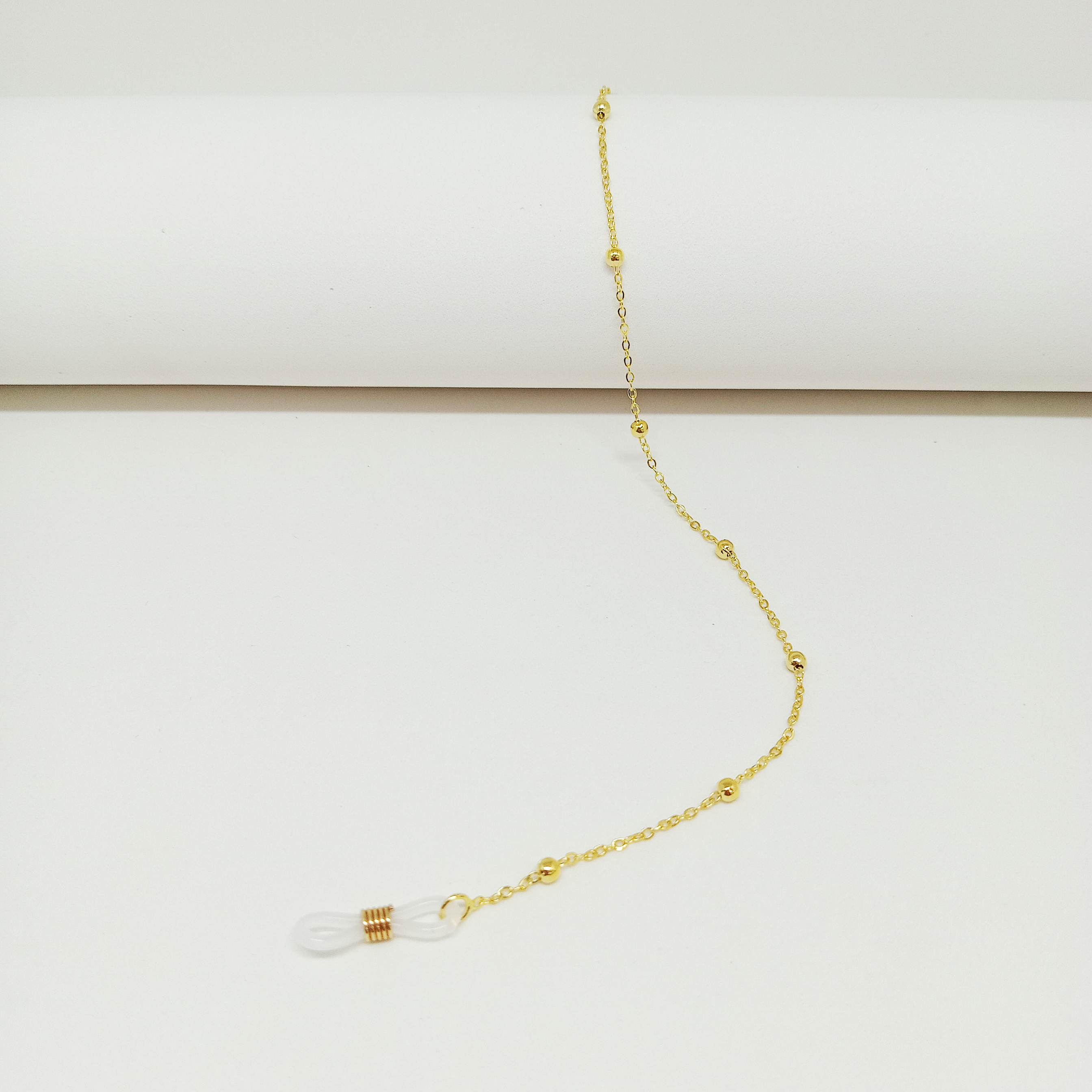 1621401N-Corrente BolinhaPq C/Grumet Ouro - Contém 3 Peças  - ENTREGA IMEDIATA